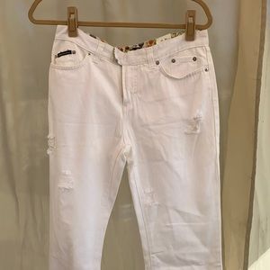 Dolce & Gabbana Flared White Pants